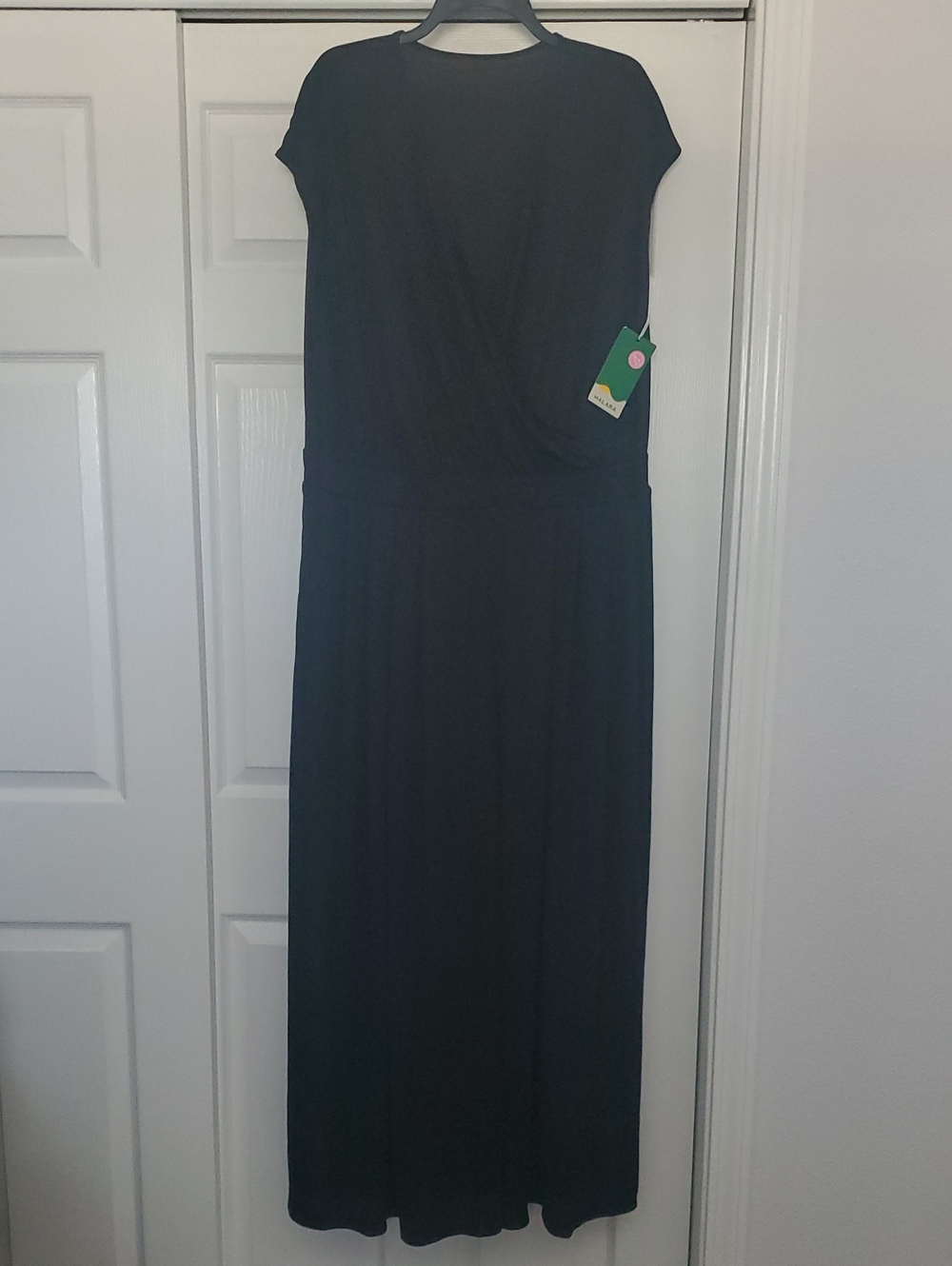 Halara NWT Black V-Neck Short Sleeve Wide Leg Waffle Jumpsuit 1X